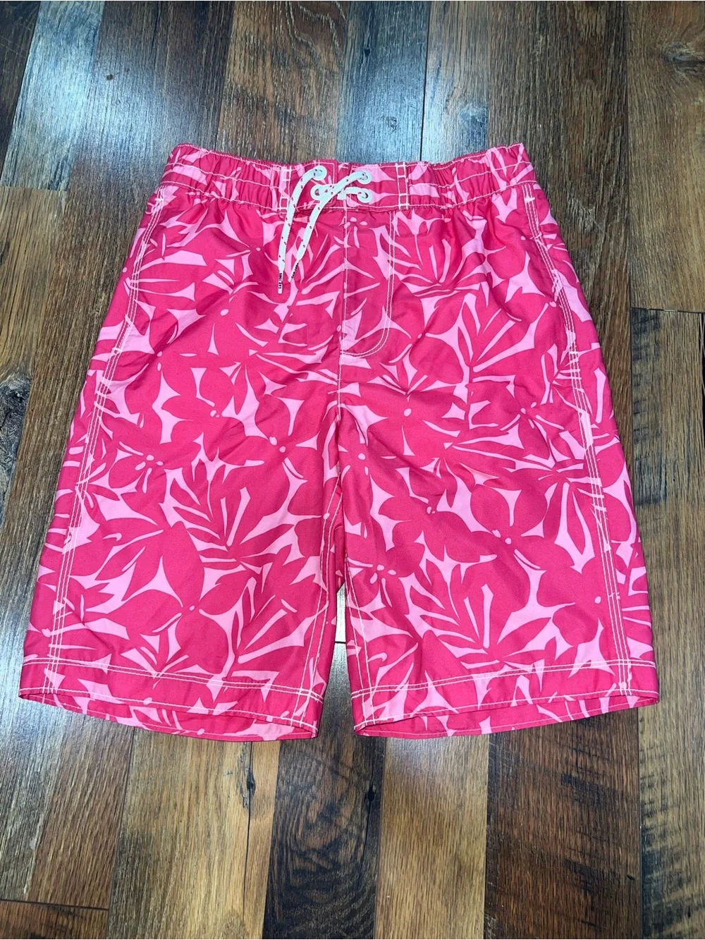 GAP Hot Pink Tropical Swim Trunks